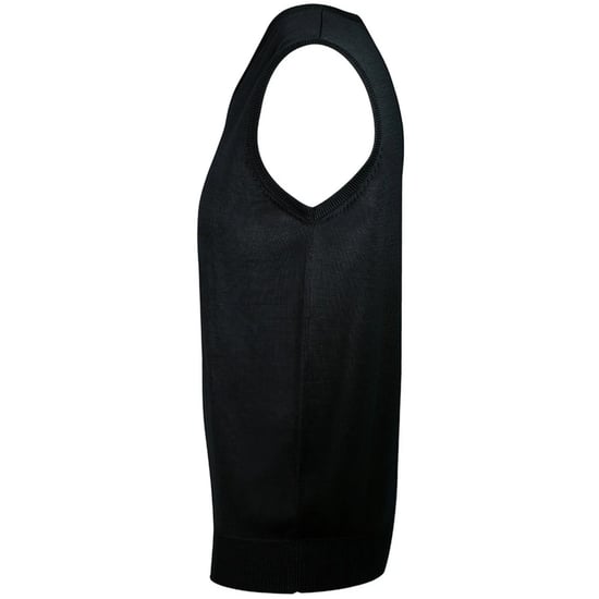 SOLS Unisex volwassen heren gebreid mouwloos sweatvest (Zwart) - Image 3