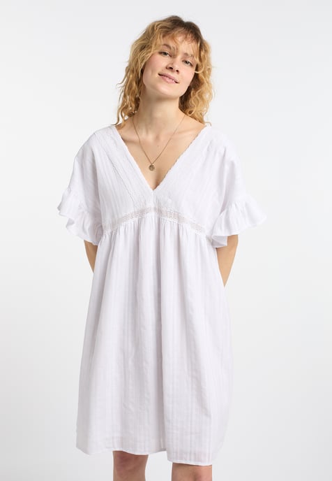 Dreimaster Jurk Dames wit - Image 3