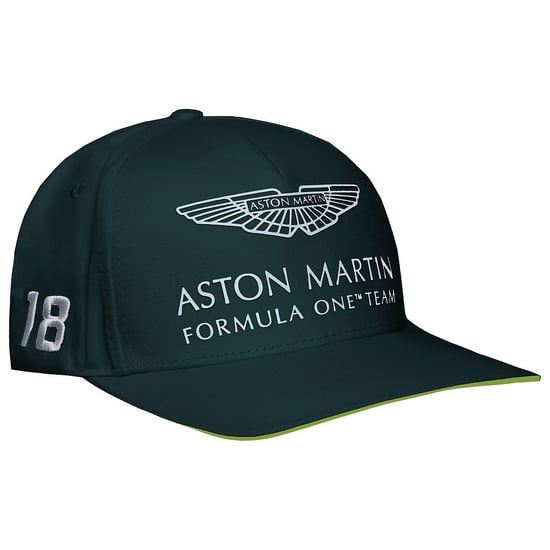 Aston Martin F1 Officiële Coureur Lance Stroll Heren Groene Pet - Image 2