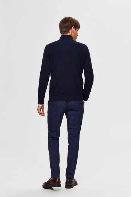 Selected Sweaters Berg Half Zip Cardigan Navy Blue