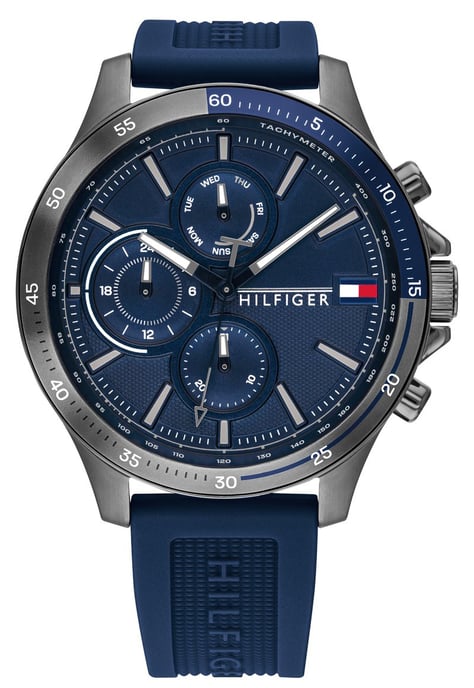 Tommy Hilfiger Bank Heren Blauwe Horloge 1791721 - Image 1