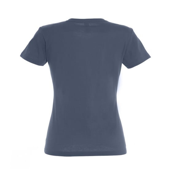 SOLS Dames/dames Imperial Heavy Short Sleeve T-Shirt (Denim) - Image 4