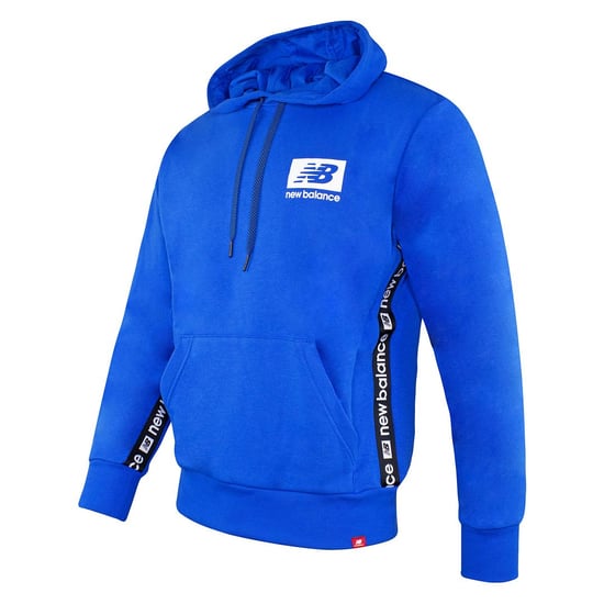 New Balance Long Sleeve Laser Blue Pullover Men Essentials ID Hoodie MT13516 LSB