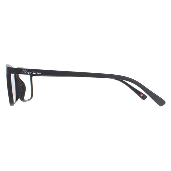 Montana Rectangle Unisex Matte Black Glasses