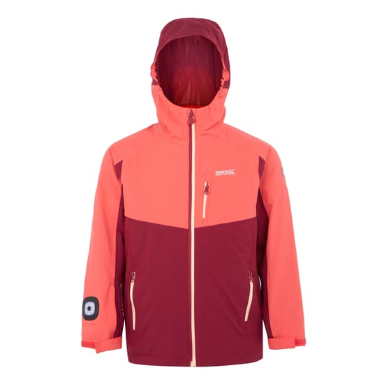 Regatta Girls Trekktain 3 in 1 Waterproof Jacket (Rumba Red/Red Sky)