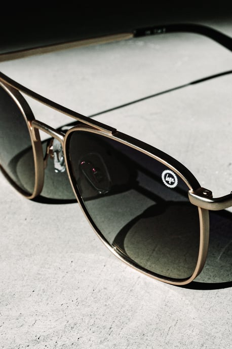 Hype Gold Sq Aviator Sunglasses