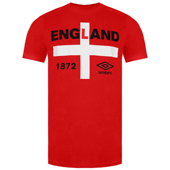 Umbro England 1872 Heren Rood T-Shirt - Image 1