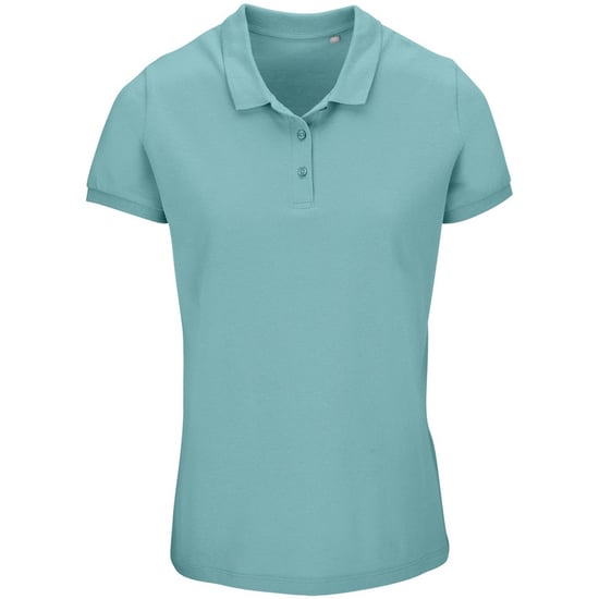 SOLS Dames/Dames Planet Piqué Biologisch Poloshirt (Zwembad Blauw) - Image 1