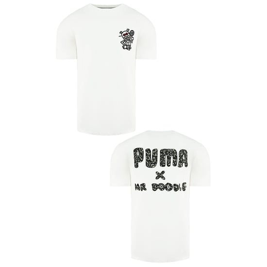 Puma x Mr. Doodle Short Sleeve Crew Neck White Mens T-Shirt 598683 02