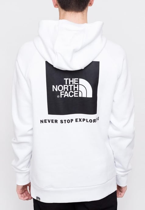 The North Face Heren Reglan Red Box Hoodie in Wit - Image 2
