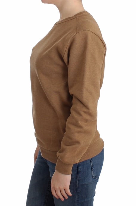 John Galliano Dames Bruine Crewneck Katoenen Trui - Image 2