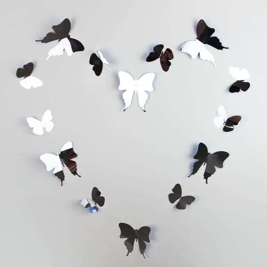 Walplus 3D Butterflies Mirror Wall Stickers, Self Adhesive, DIY, Decoration, Kids Room, Nursery, Children's room, Boy, Girl