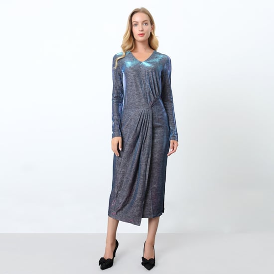Asymmetrische glinsterende cocktailjurk - Image 1
