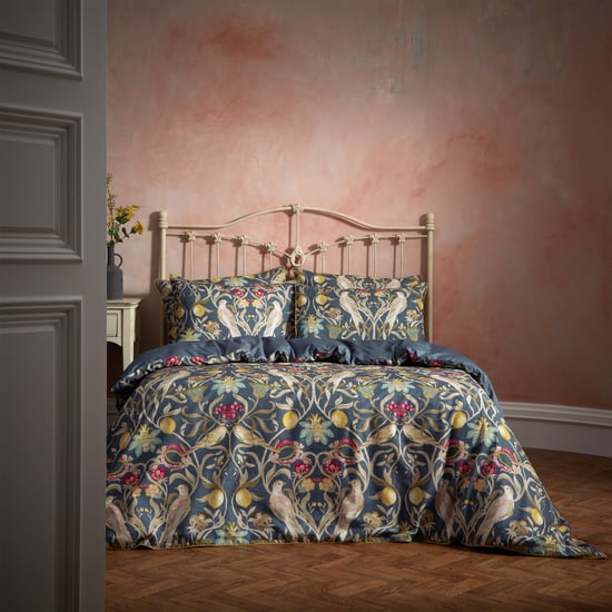 EW by Edinburgh Weavers Liberty Floral Birds Luxury Cotton Duvet Cover Set - Image 1