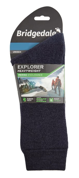 Bridgedale - Heren Outdoor Merino Wol Kniesokken - Marineblauw - Image 2