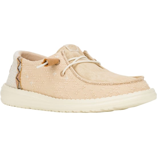 HEYDUDE Wendy Ambachtelijk Boho Katoenen Damesschoenen Tan - Image 1