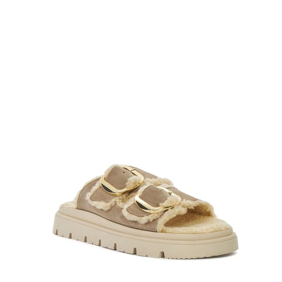 Dune Ladies Lodge - Cosy Lined Two Bar Mules - Image 1