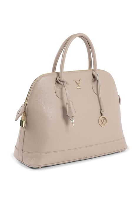 V Italia by VERSACE 1969 ABBIGLIAMENTO SPORTIVO SRL Women's Leather Handbag made in Italy in Nude