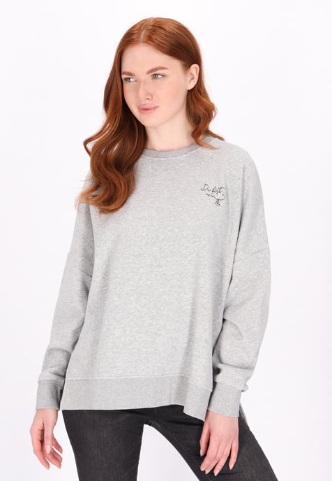 Dreimaster Sweatshirt Dames grijs melange - Image 3