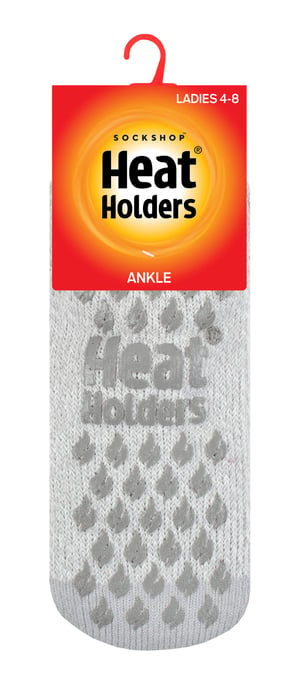Heat Holders - Laag uitgesneden enkelsokken voor dames - Zilvergrijs (Pisa) - Image 2