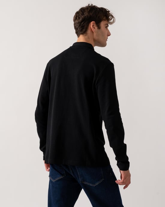 BOSS Green Plisy Heren Lange Mouwen Polo Shirt - Image 5
