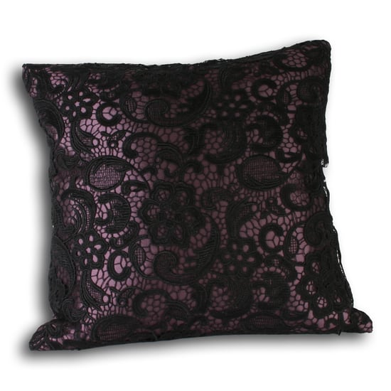 Riva Home Macramé Geborduurde Kant Vierkante Kussenhoes - Image 1