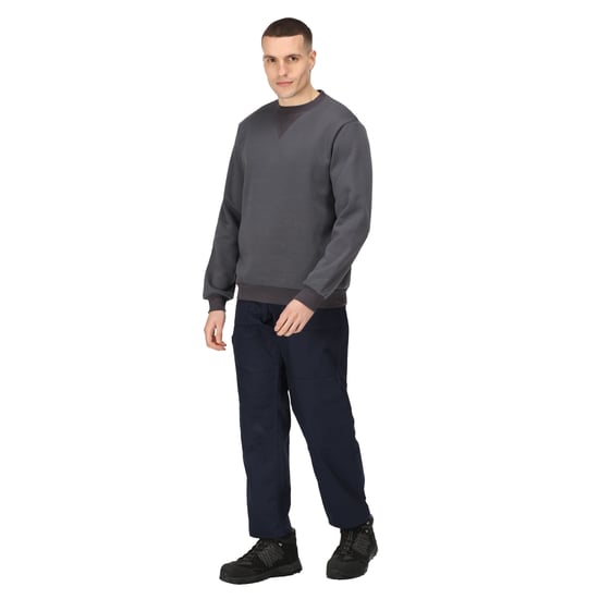 Regatta Mens Pro Crew Neck Sweatshirt (Seal Grey)
