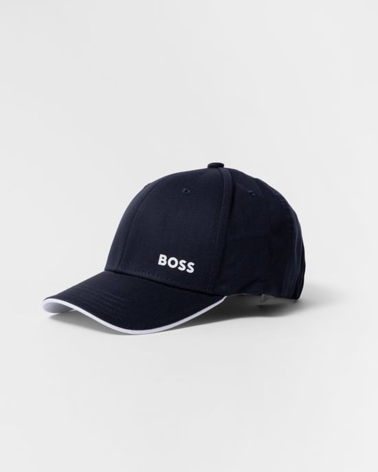 Accessories Boss Bold Logo Print Cap in Dark Blue - Image 1