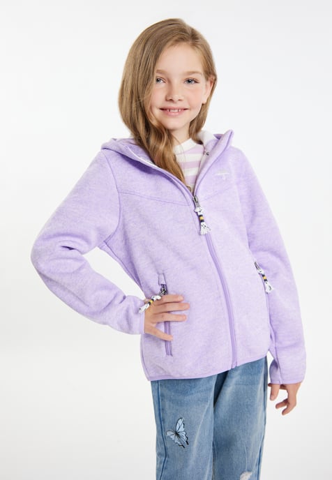 Schmuddelwedda Gebreide fleeceblouse voor meisjes meisjes (kinderen) licht lavendel melange - Image 3