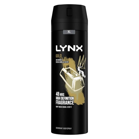 Lynx XL 48-H High Definition Fragrance Gold Body Spray Deodorant 3 Pack, 200ml - Image 6