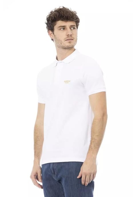Baldinini Trend Men's White Cotton Polo Shirt