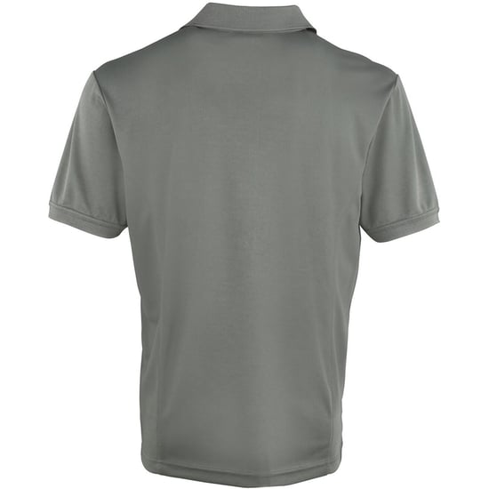 Premier Heren Coolchecker Pique korte mouw Polo T-Shirt (Donkergrijs) - Image 2