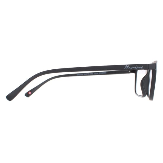 Montana Rectangle Unisex Matte Black Glasses
