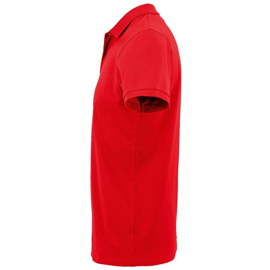 SOLS Heren Planet Pique Organisch Poloshirt (Rood) - Image 3