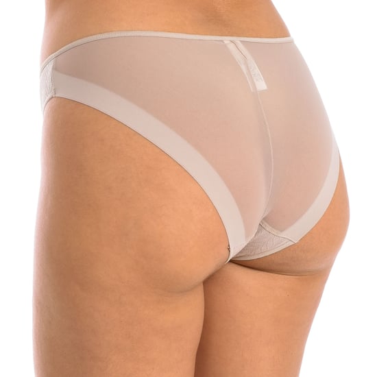 Micro tulle bikini bottom with herringbone design for women, model 3095. Elegant, soft and with a perfect fit.