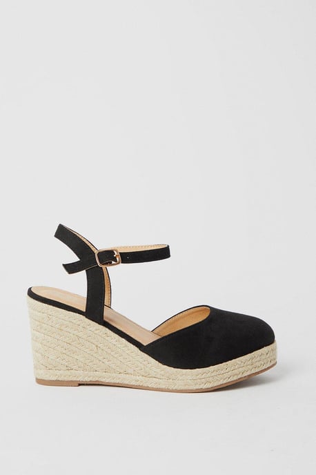Wide Fit Rumor Closed Toe Wedges - Image 2