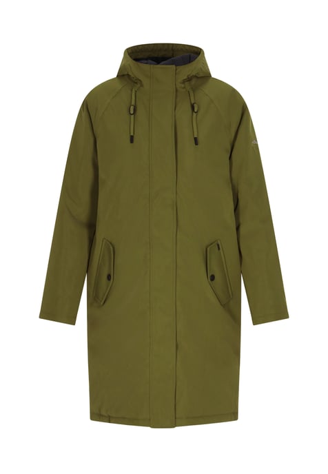 Dreimaster Winter parka Dames olijf - Image 1