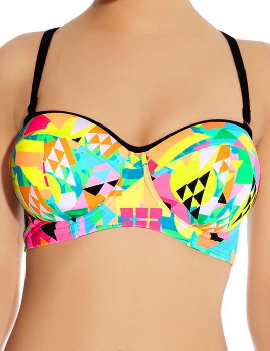Freya Tribal Trax Padded Bandeau Bikini Top Neo