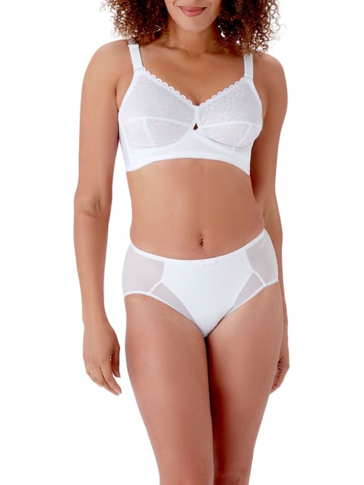 Classic B510 Soft Cup Support Bra - White