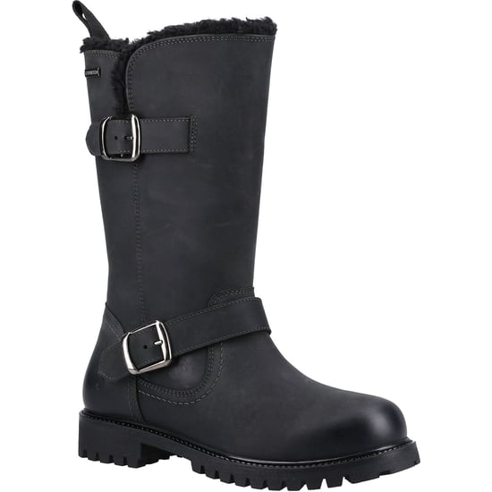 Hush Puppies Winnie Leren Vrouwen Laarzen Zwart - Image 1