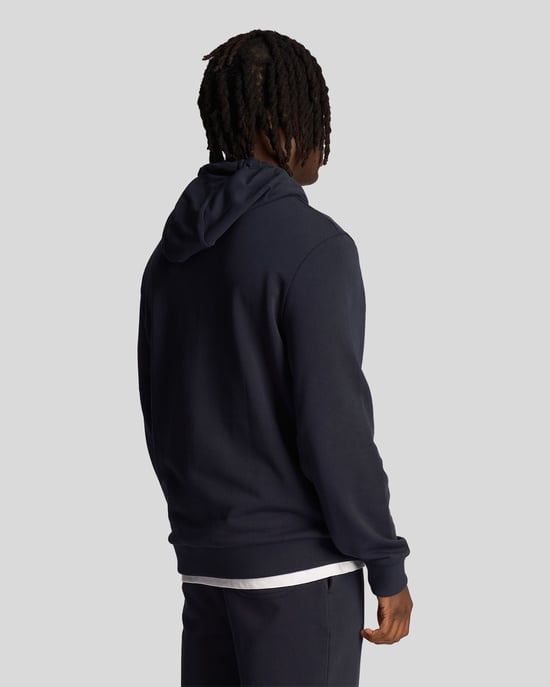 Lyle & Scott Club Emblem Donkerblauwe Hoodie - Image 3