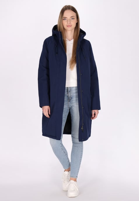 Dreimaster Winter parka Dames donker marine - Image 2