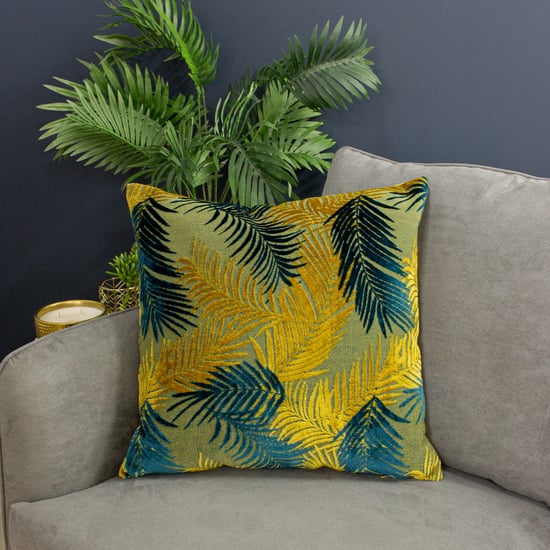 Paoletti Palmgrove Fluwelen Jacquard Kussen met Verenvulling - Image 4