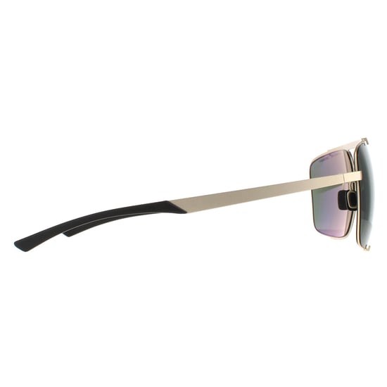 Porsche Design Aviator Mens Light Gold Black Green P8919