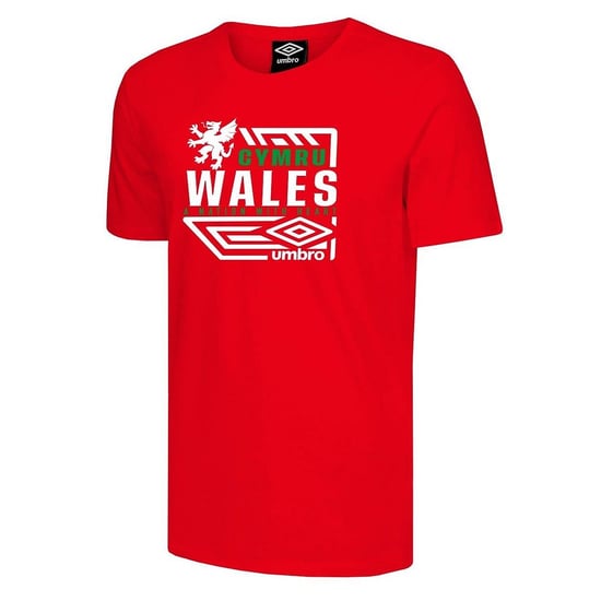 Umbro Wales Diamond Dragon Mens Red T-Shirt
