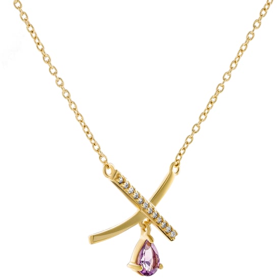 Orphelia 'Charlotte' Dames 925 Sterling Zilveren Halsketting - Goud ZK-7580/A - Image 2