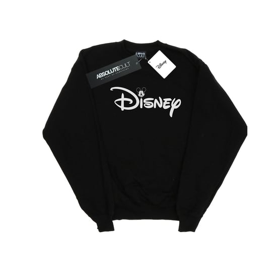 Disney Heren Mickey Mouse Hoofd Logo Sweatshirt (Zwart) - Image 1