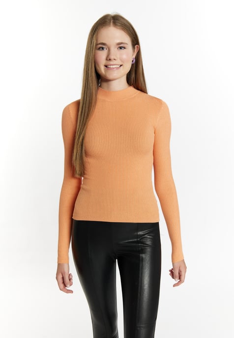 Mymo Gebreide trui Dames oranje - Image 3