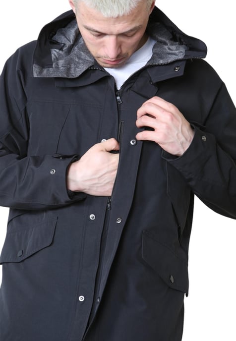Marks and Spencer Katoen Blend Hooded Mac Stormwear Jacket - Image 4