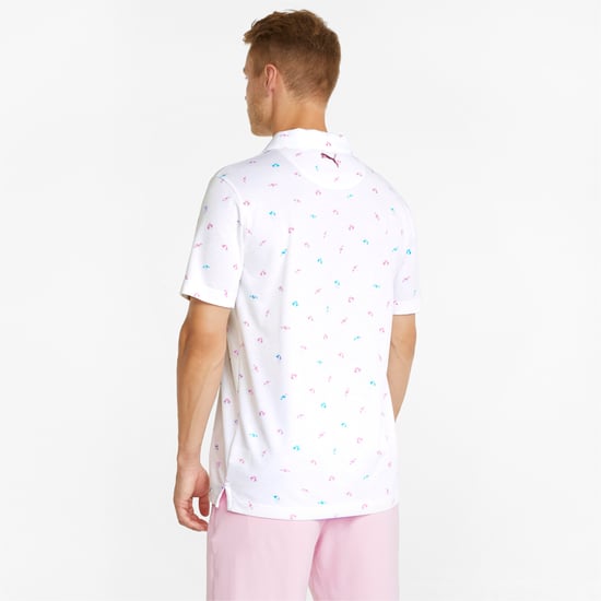 PUMA Mens AP Dancing Umbrellas Golf Polo Shirt - Image 2